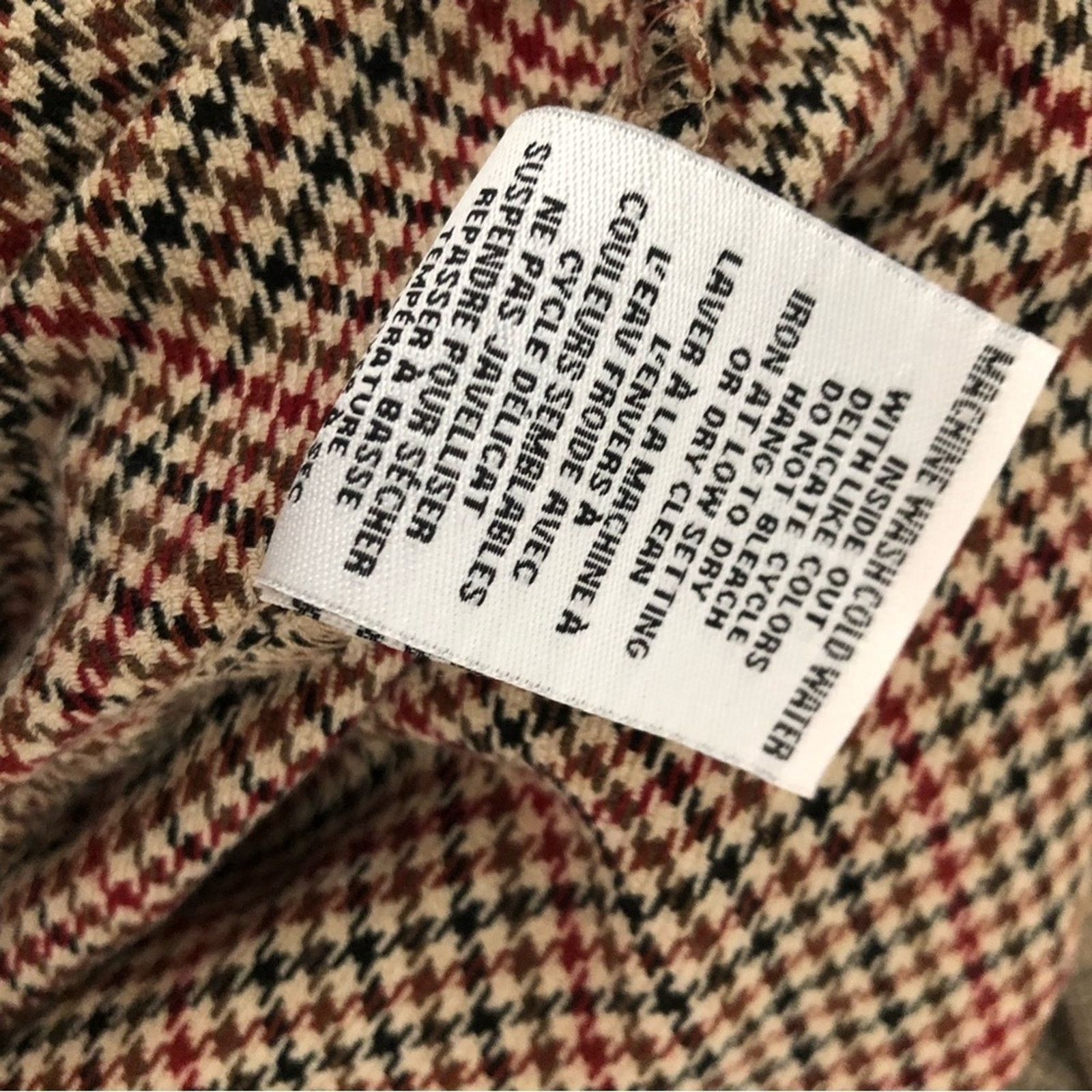 Chapter C by One Chapter One Sportswear Red Plaid Trouser Pants Size 30" / US 8 / IT 44 - 9 Thumbnail
