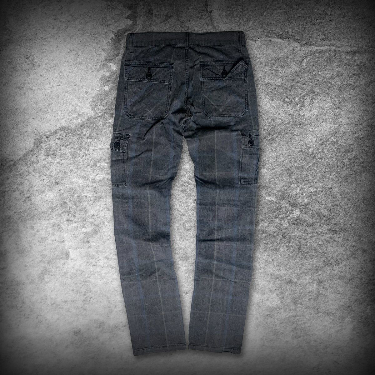 Hysteric Glamour Hysteric Glamour Grey Plaid Utility Slim Pants Size US 26 / EU 42 - 6 Thumbnail