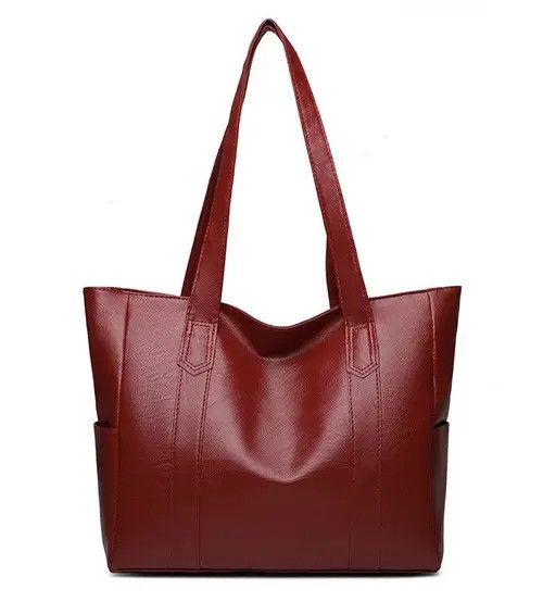 VIBE Casual Portable Soft Pu Leather Tote/Shoulder Bag Size ONE SIZE - 8 Thumbnail