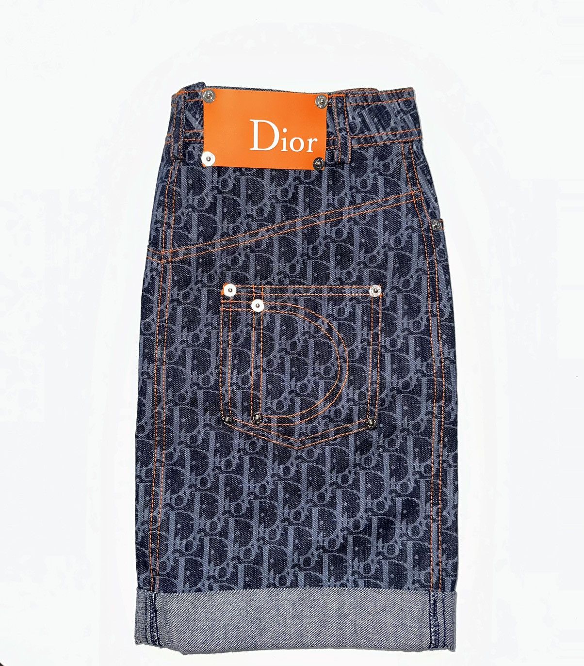 Dior Dior Trotter Denim Flight Mini Skirt Size 36" / US 14 / IT 50 - 1 Thumbnail