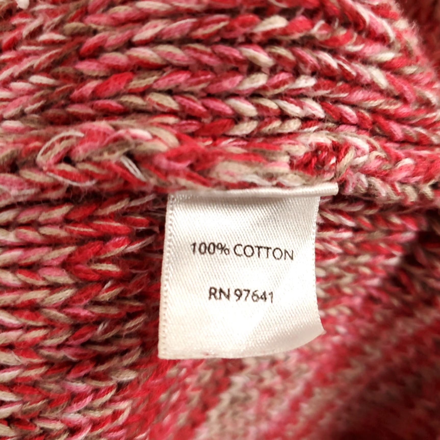 J. Jill J Jill Sweater Medium Red Pink Heathered Knit Long Sleeve V Neck Pullover Size M / US 6-8 / IT 42-44 - 6 Thumbnail