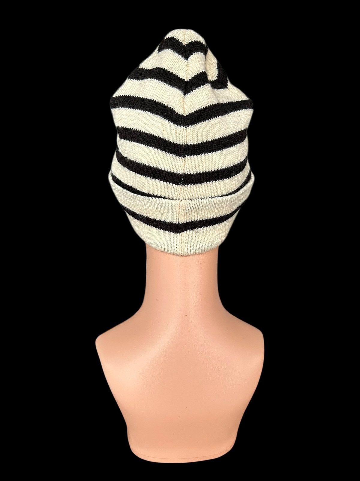 Japanese Brand × Kapital × Vintage RALPH LAUREN Double RL Vintage Stripe Beanie Hats Size ONE SIZE - 3 Thumbnail