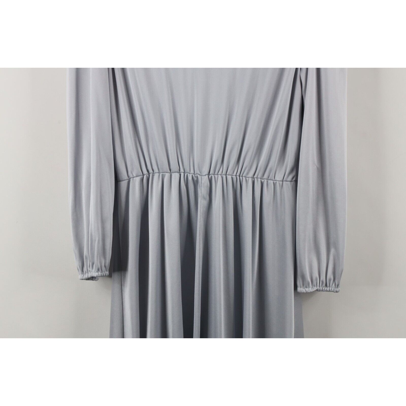 Vintage Vintage 80s 90s Mid Mod Distressed Cloud Knit Button Dress Size S / US 4 / IT 40 - 15 Thumbnail