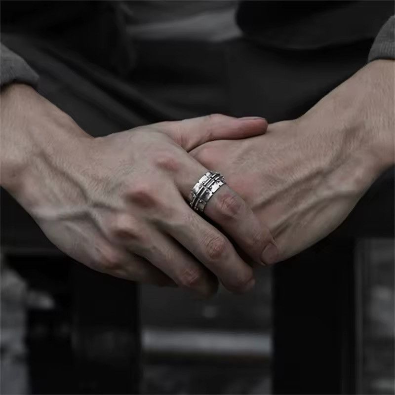 Vintage Streetwear 925 Sterling Silver Retro Ring Size ONE SIZE - 5 Thumbnail