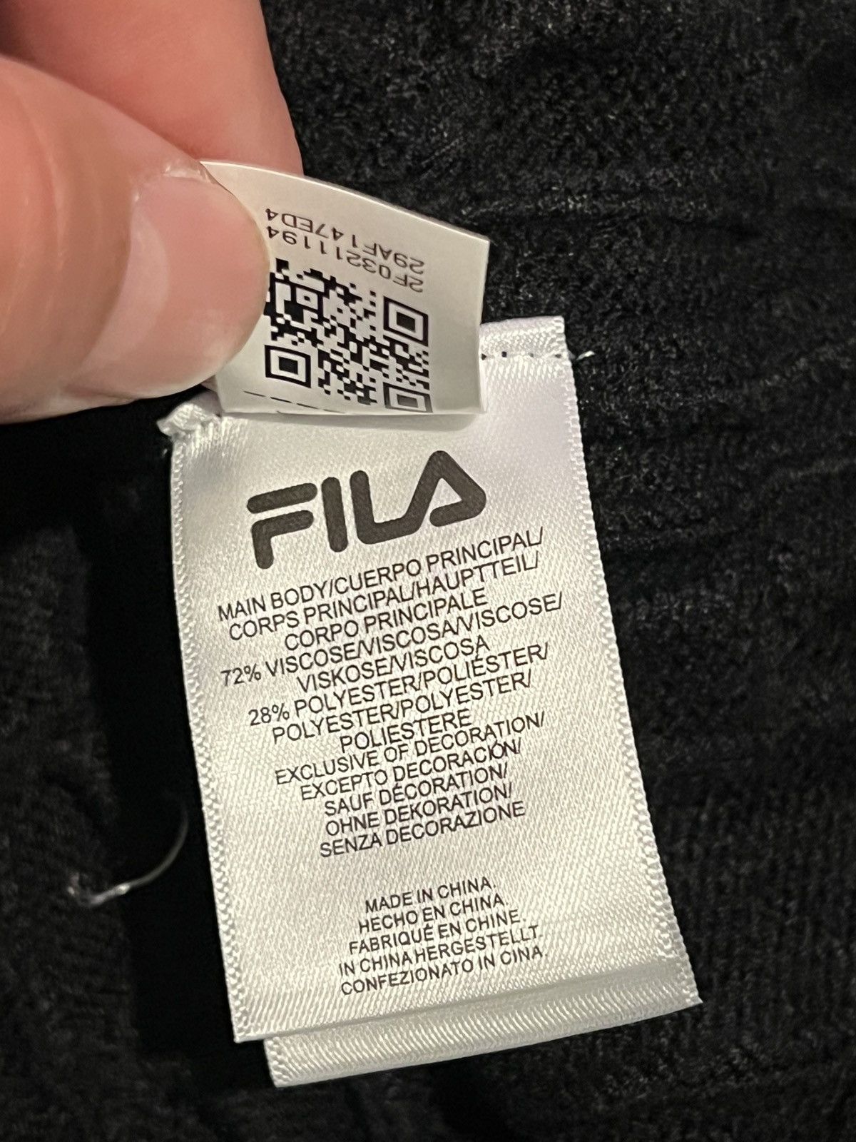 Fila Fila Men's Baseline Cable Knit Vest Black Size Small Size US S / EU 44-46 / 1 - 5 Thumbnail