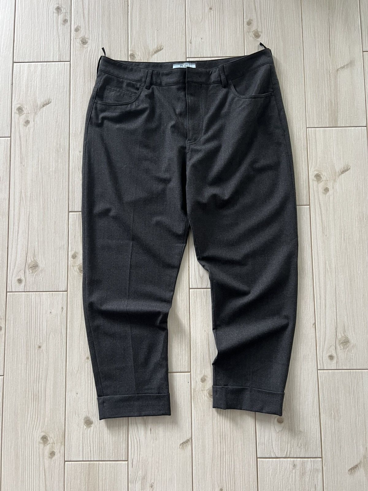 Prada Prada Wool Trousers Dark Grey Men’s Casual Pants 32 Size Size US 32 / EU 48 - 7 Thumbnail