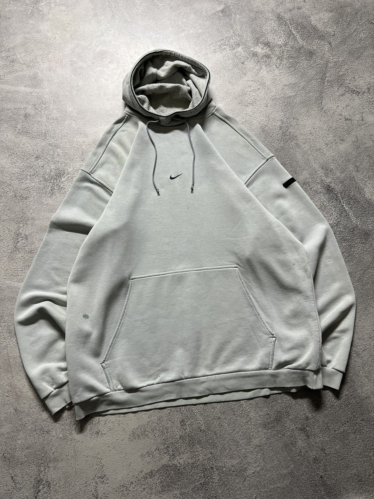 Vintage Y2k Nike Ninja 🥷Thrashed Centre Swoosh Hoodie 00's