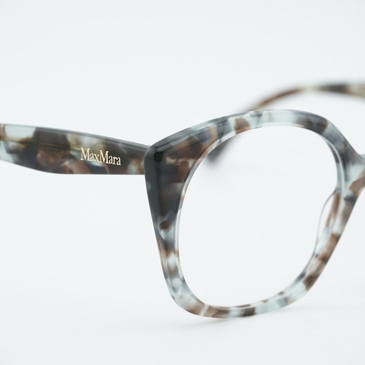 Max Mara Max Mara MM5082 055 Eyeglasses Havana 53mm Square Frame Size ONE SIZE - 10 Thumbnail