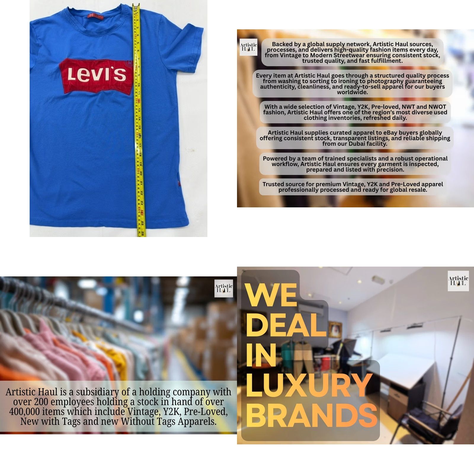 Levi's Levi's Red Tab Vintage Blue Crewneck T-Shirt M Short Sleeve - Relaxed Fit, Jersey, 95% Cotton 5% Lycra, Logo, Turkey, Men Size US M / EU 48-50 / 2 - 8 Thumbnail