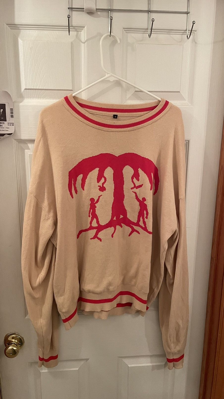 image of Overstood Adam And Eve Knit in Red, Men's (Size Medium)
