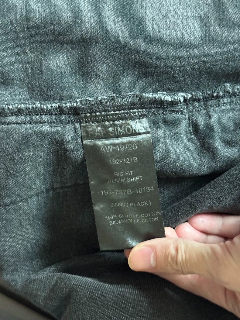 Raf Simons Raf Simons 19AW black embroidered denim jacket Size US M / EU 48-50 / 2 - 7 Thumbnail
