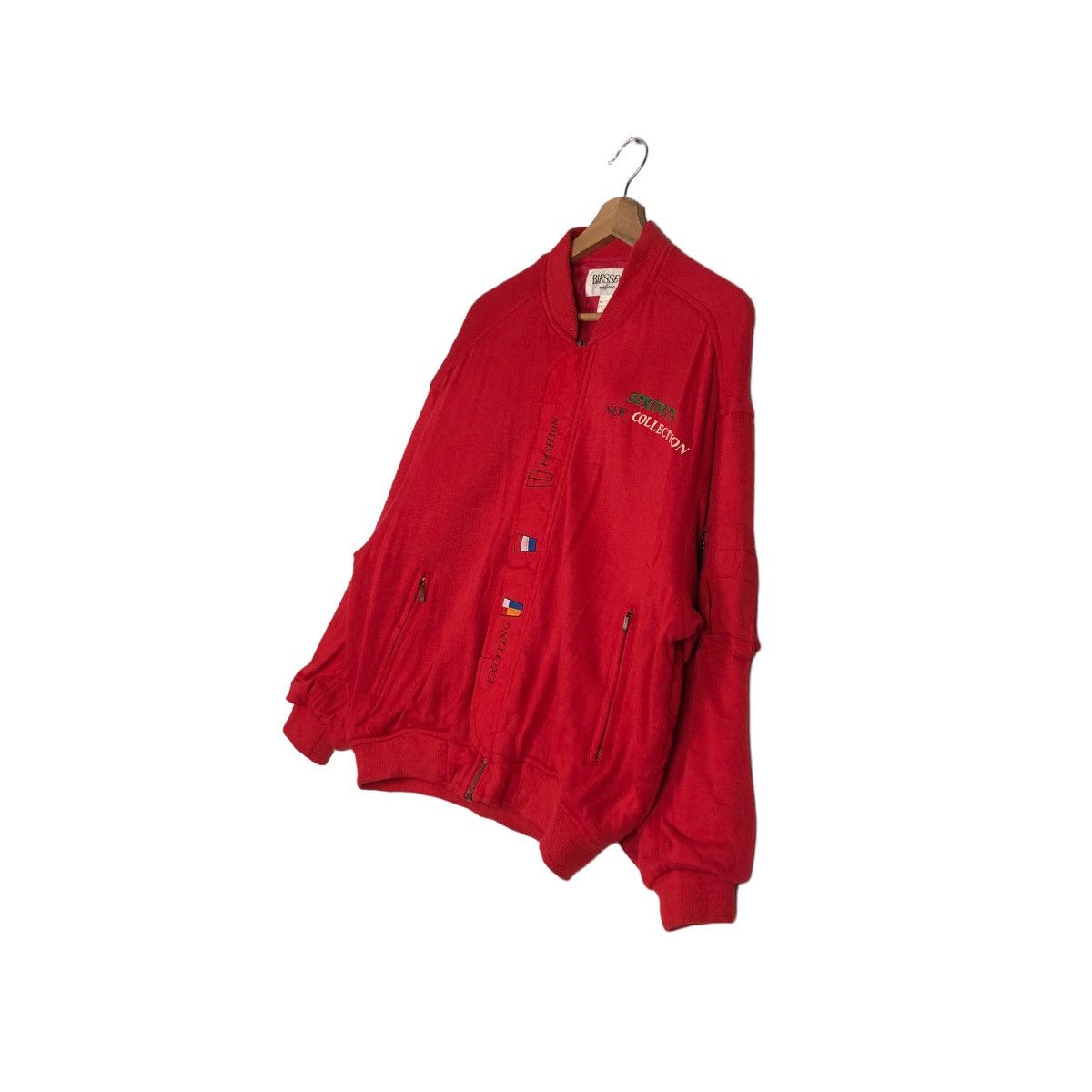 Hysteric Glamour 🔥Vintage Bomber Jacket Wool Biesseci Maglierio Japan Made Size US M / EU 48-50 / 2 - 5 Thumbnail