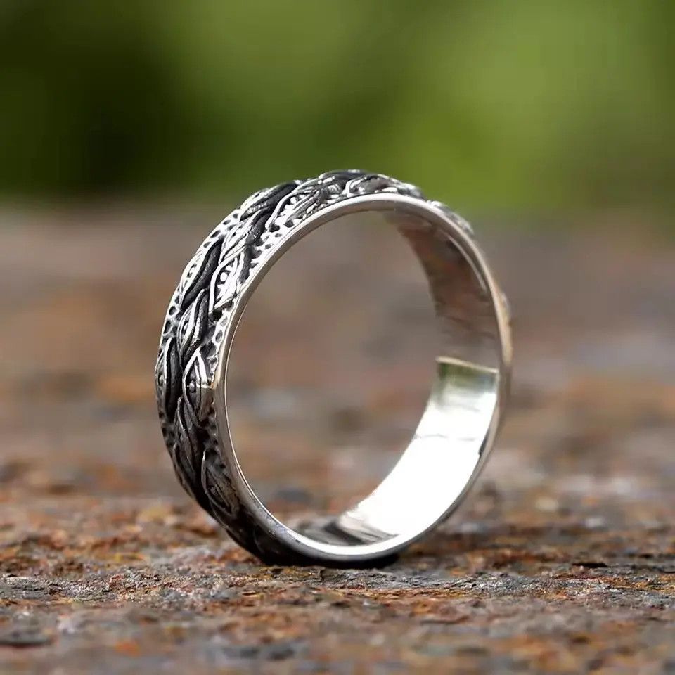 Jewelry "All-Seeing Eyes" Gothic Band Ring (Sizes 7-13) Size ONE SIZE - 4 Thumbnail