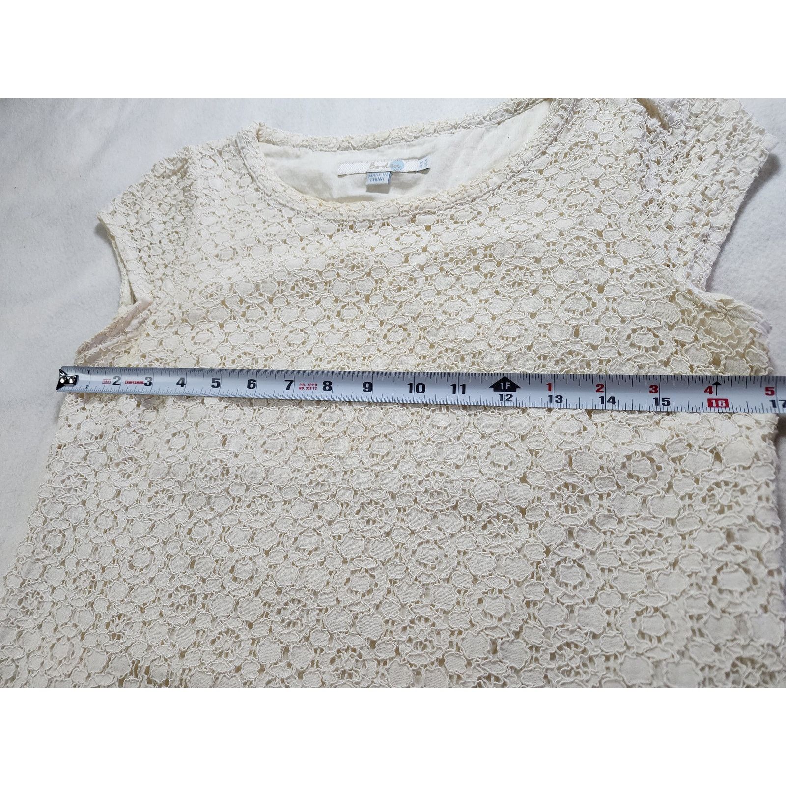 Boden Boden Ivory Floral Lace Top Cap Sleeve Size 4 Romantic Lined Size S / US 4 / IT 40 - 6 Thumbnail