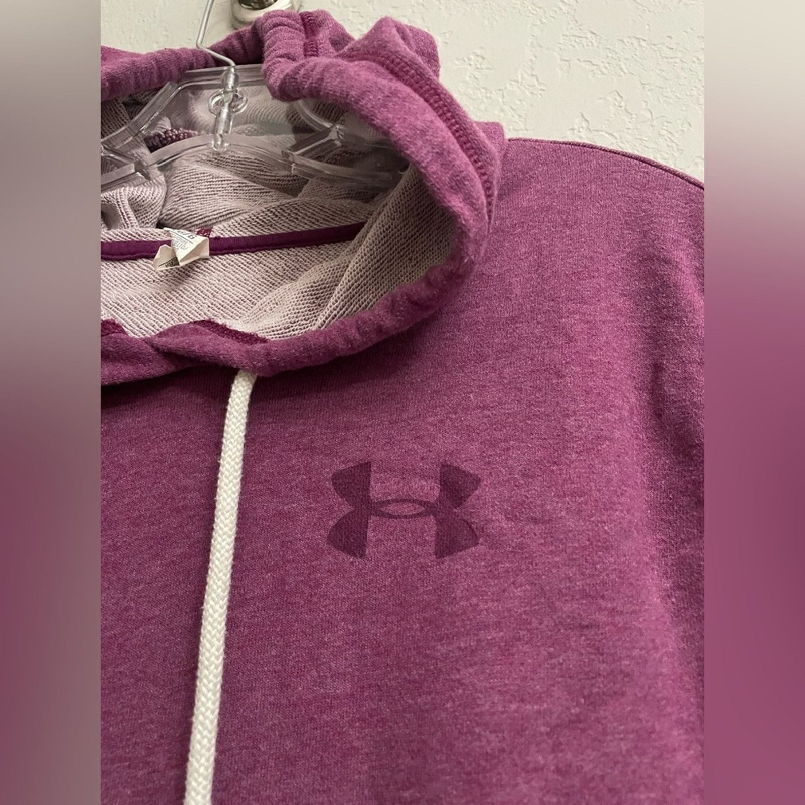 Under Armour Under Armour French Terry Mauve Loose Fit Hoodie size Large Size L / US 10 / IT 46 - 3 Thumbnail