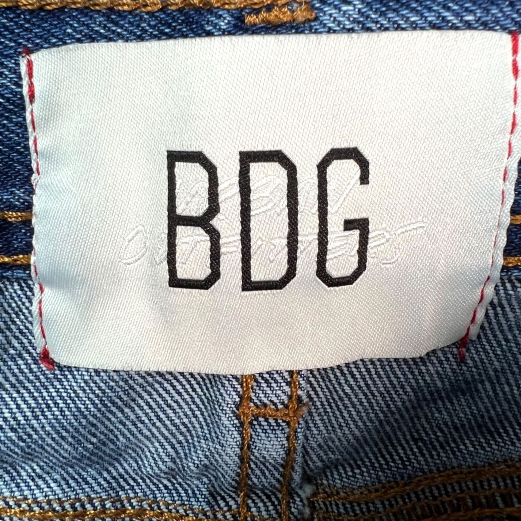 Bdg BDG Jeans Slim Tapered Fit 32 x 29 Blue Denim Regular Waist 5-Pocket Vintage No Womens Denim Rise Mid 10-12 In Blue Jeans BDG Woman 32 29 Size 24" / US 00 / IT 34 - 3 Thumbnail