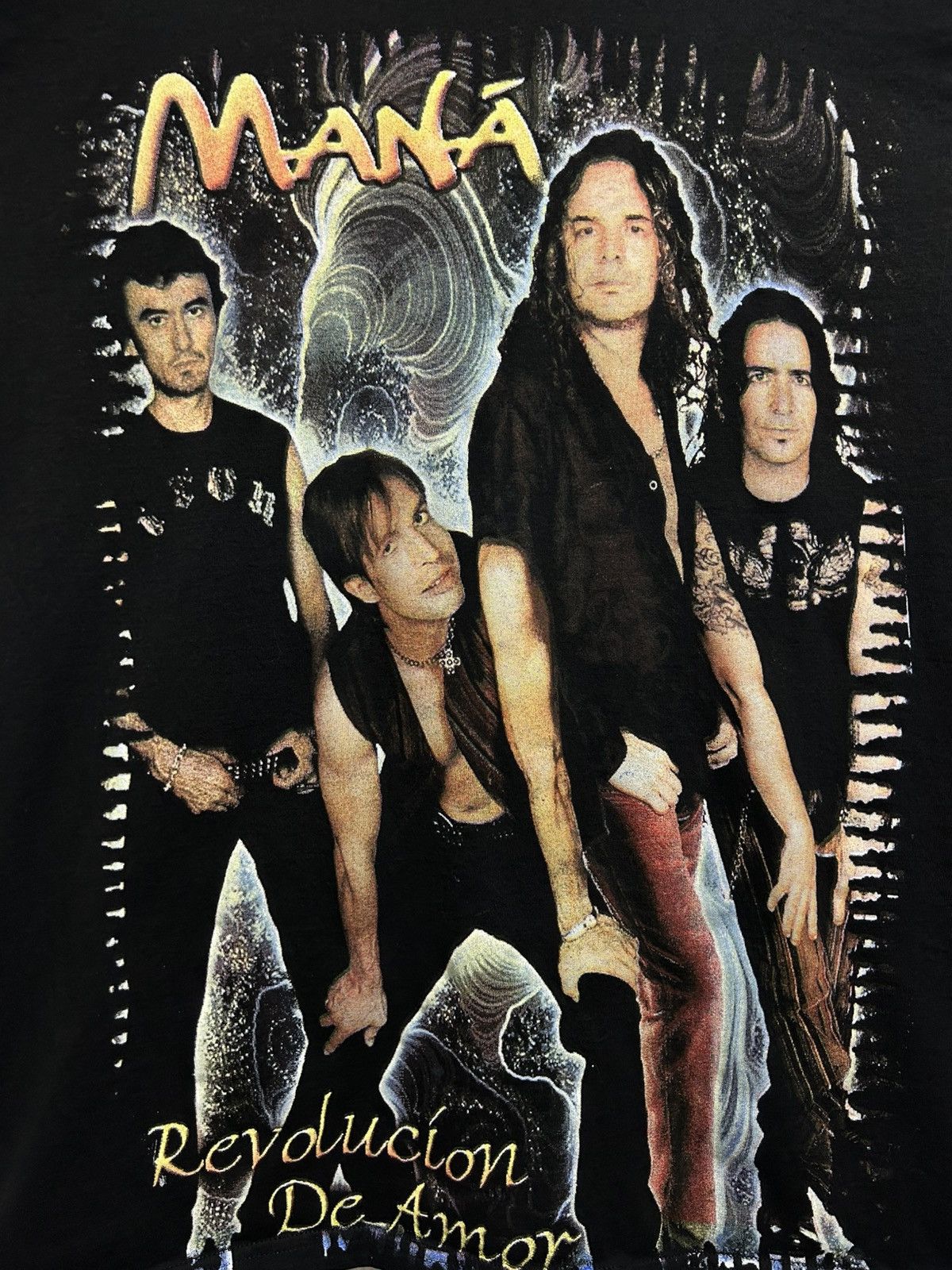 Mexicana MANÀ REVOLUCION DE AMOR 2002 VINTAGE SHIRT MEXICAN ROCK Size US XL / EU 56 / 4 - 2 Thumbnail