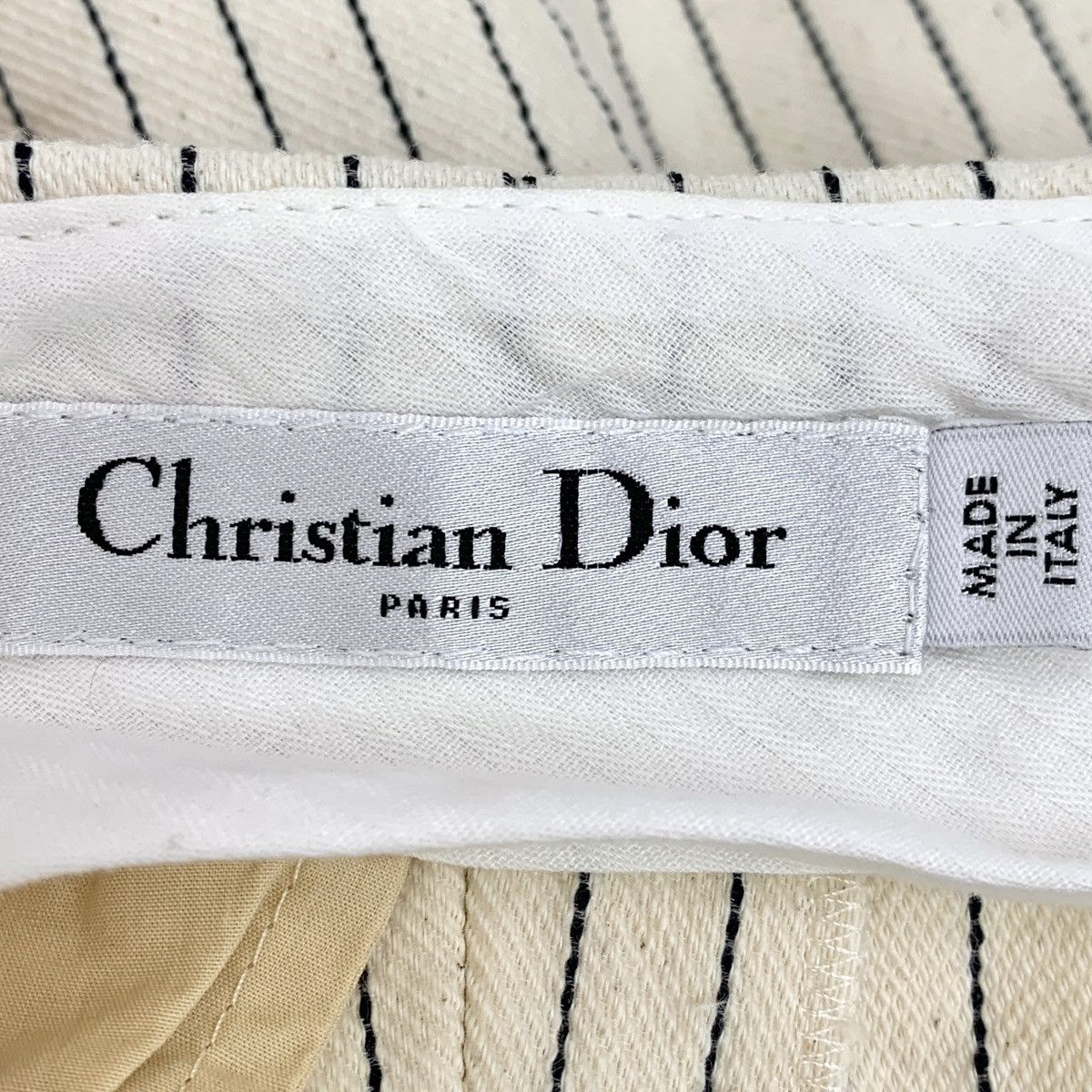 Dior Dior Off-white CD Button Decor Striped Casual Shorts K26WX Size 24" / US 00 / IT 34 - 5 Thumbnail