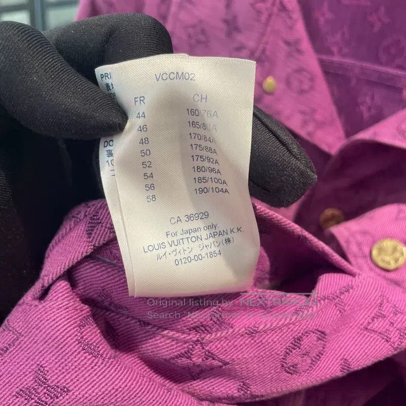 Louis Vuitton Louis Vuitton Purple full-print denim jacket Size US M / EU 48-50 / 2 - 9 Thumbnail