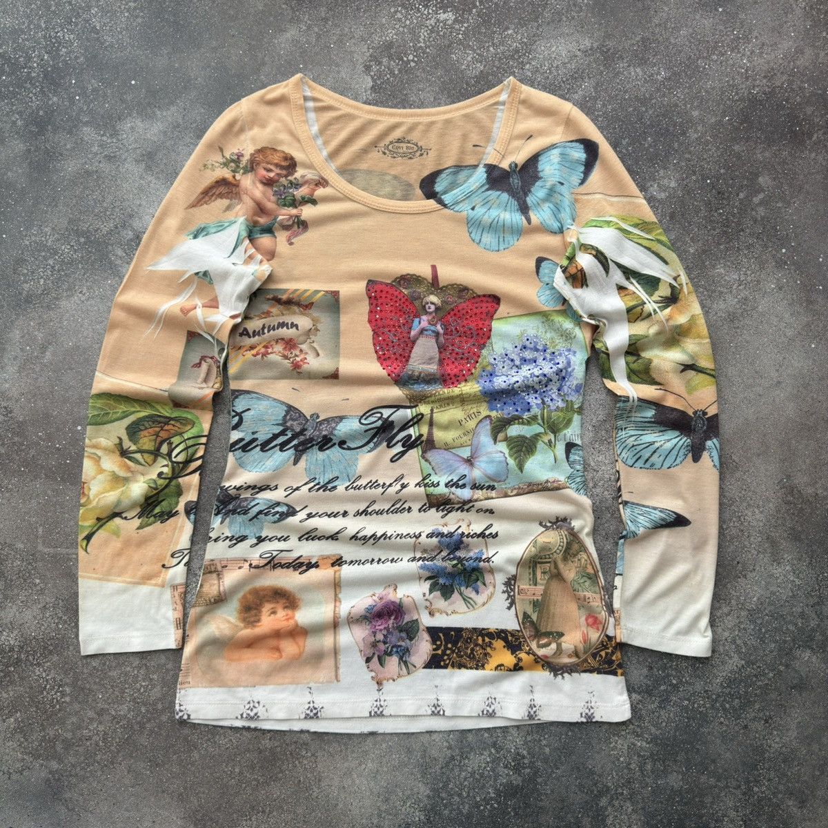 20471120 × Japanese Brand × Vintage JPG Jean Paul Gaultier Style Vintage Long Sleeve Top Size M / US 6-8 / IT 42-44 - 1 Thumbnail