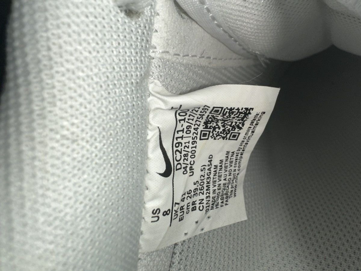 Nike Nike Air Force 1 '07 Shoes White Grey Pure Platinum Size US 8 / EU 41 - 7 Thumbnail