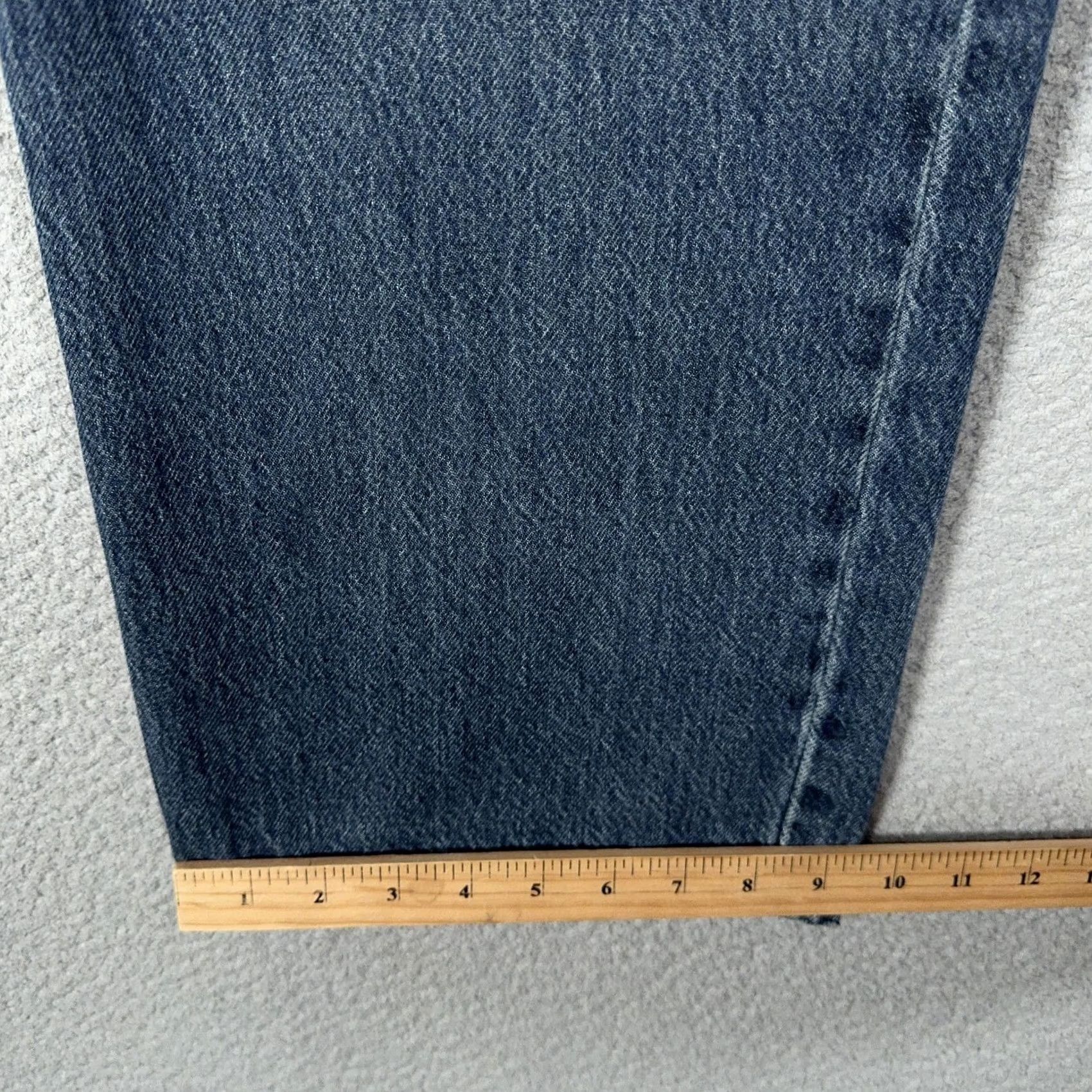 Levi's VINTAGE Levi's 565 '97 Loose Straight Jeans 38x30 Mens Blue Denim Relaxed Loose 90s Skater Casual Men Jeans Size US 38 / EU 54 - 7 Thumbnail