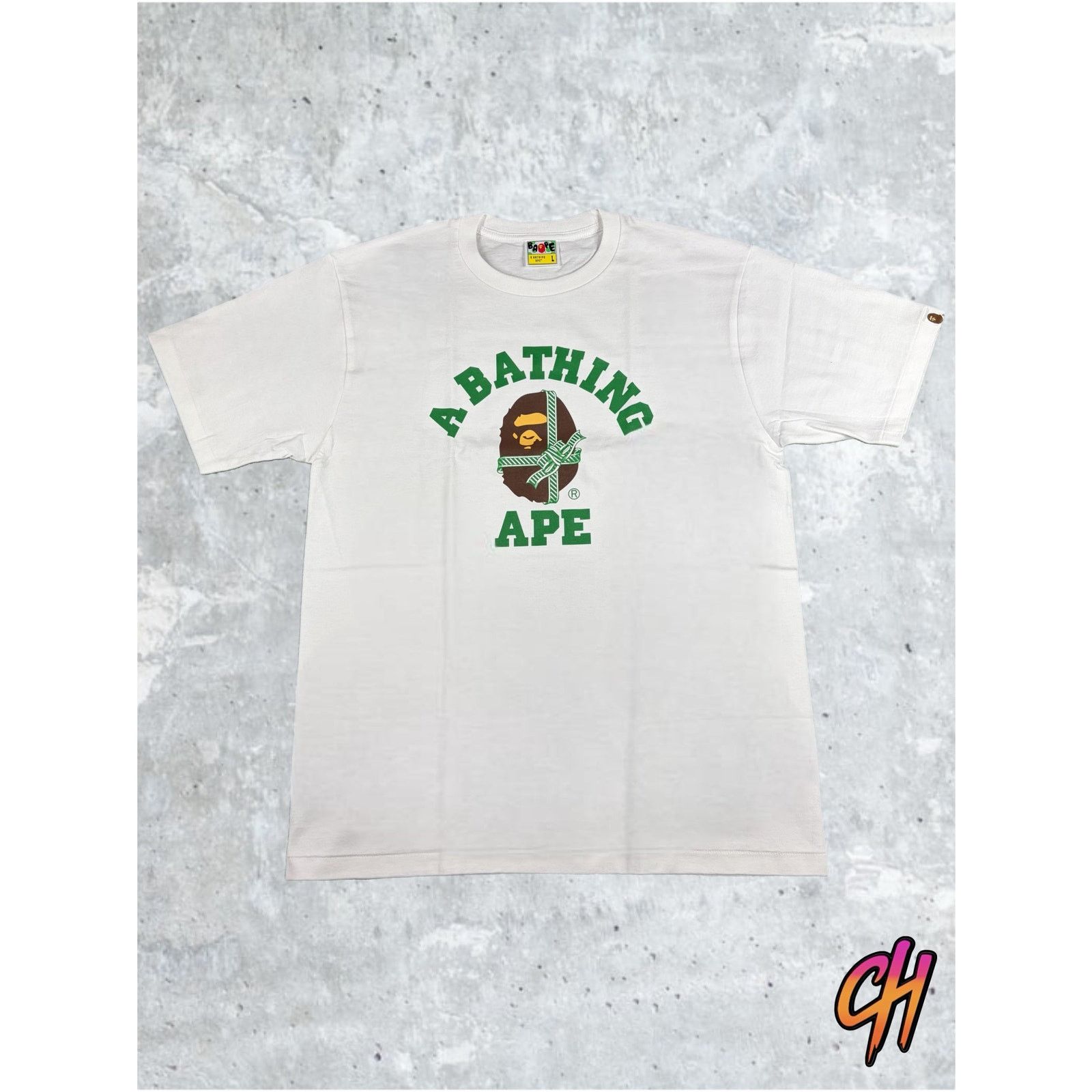 Bape BAPE Christmas College White/Green T-Shirt Size Large Size US L / EU 52-54 / 3 - 1 Thumbnail