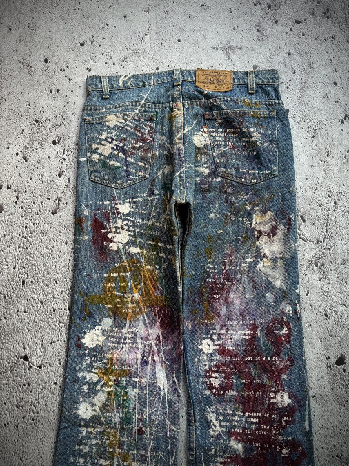 Levi's Vintage Clothing RARE Vintage levis Orange tab Painter style Denim Jeans Size US 34 / EU 50 - 3 Thumbnail