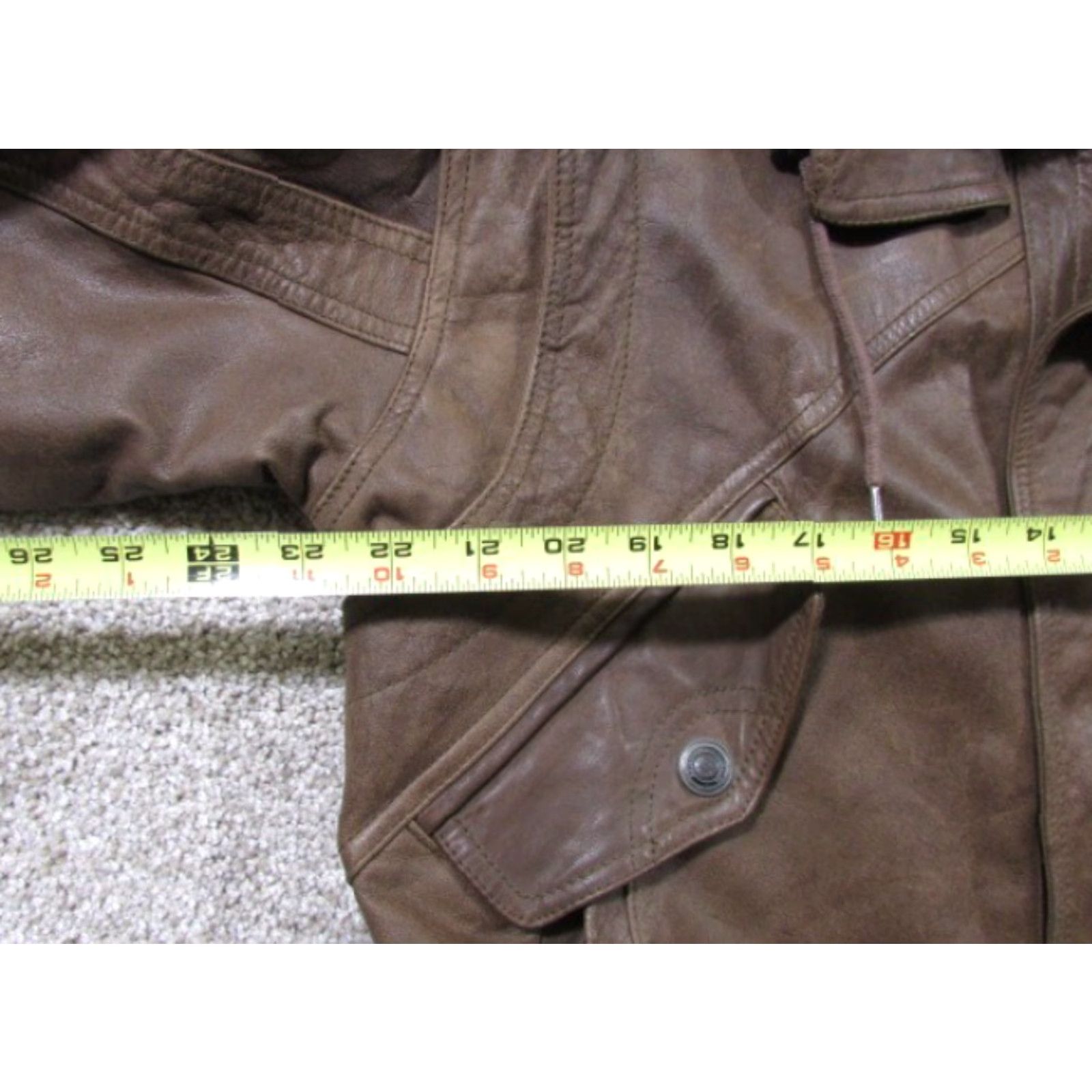 Vintage VINTAGE Adventure Bound Jacket Mens S Brown Leather Bomber 80s 90s Retro Short Coat Size US S / EU 44-46 / 1 - 6 Thumbnail