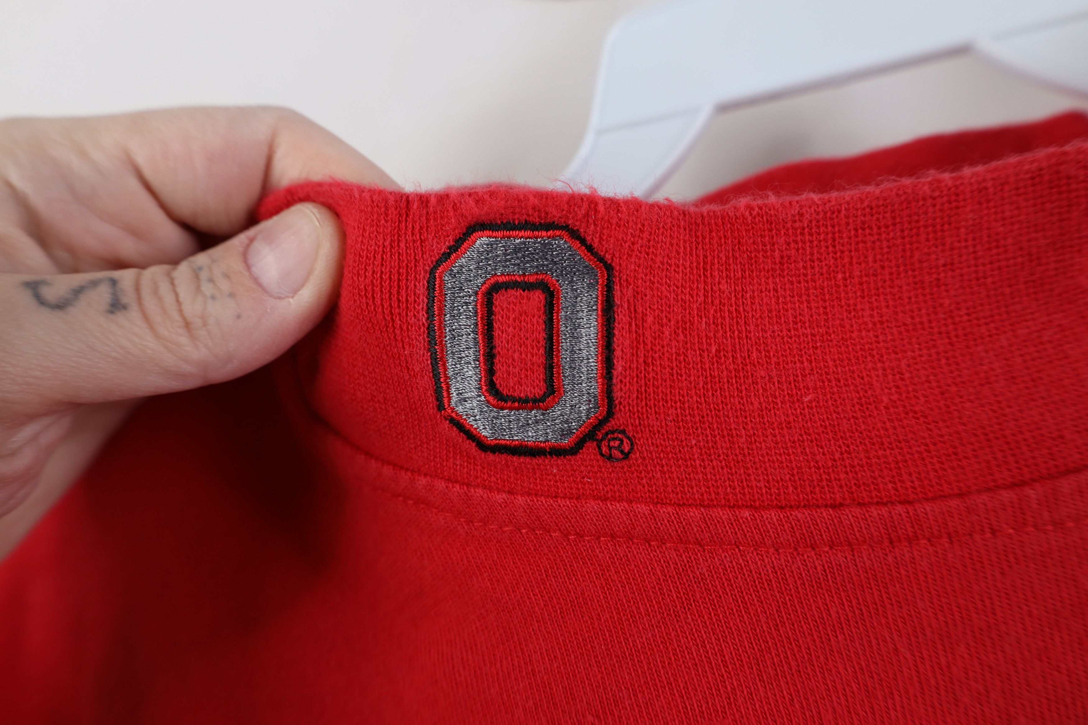 Nike Vintage Nike Swoosh Ohio State University Mock Neck T-Shirt Size US XL / EU 56 / 4 - 5 Thumbnail