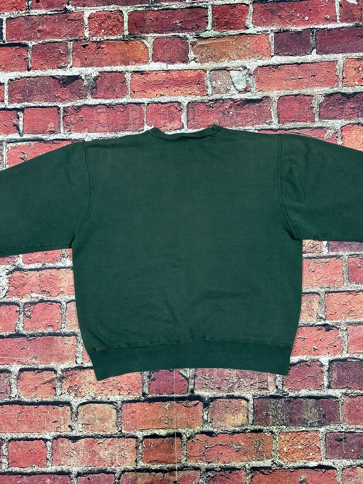 Vintage Vintage 90s Champion Sweatshirt Green Spell Out Crewneck Size US XL / EU 56 / 4 - 4 Thumbnail