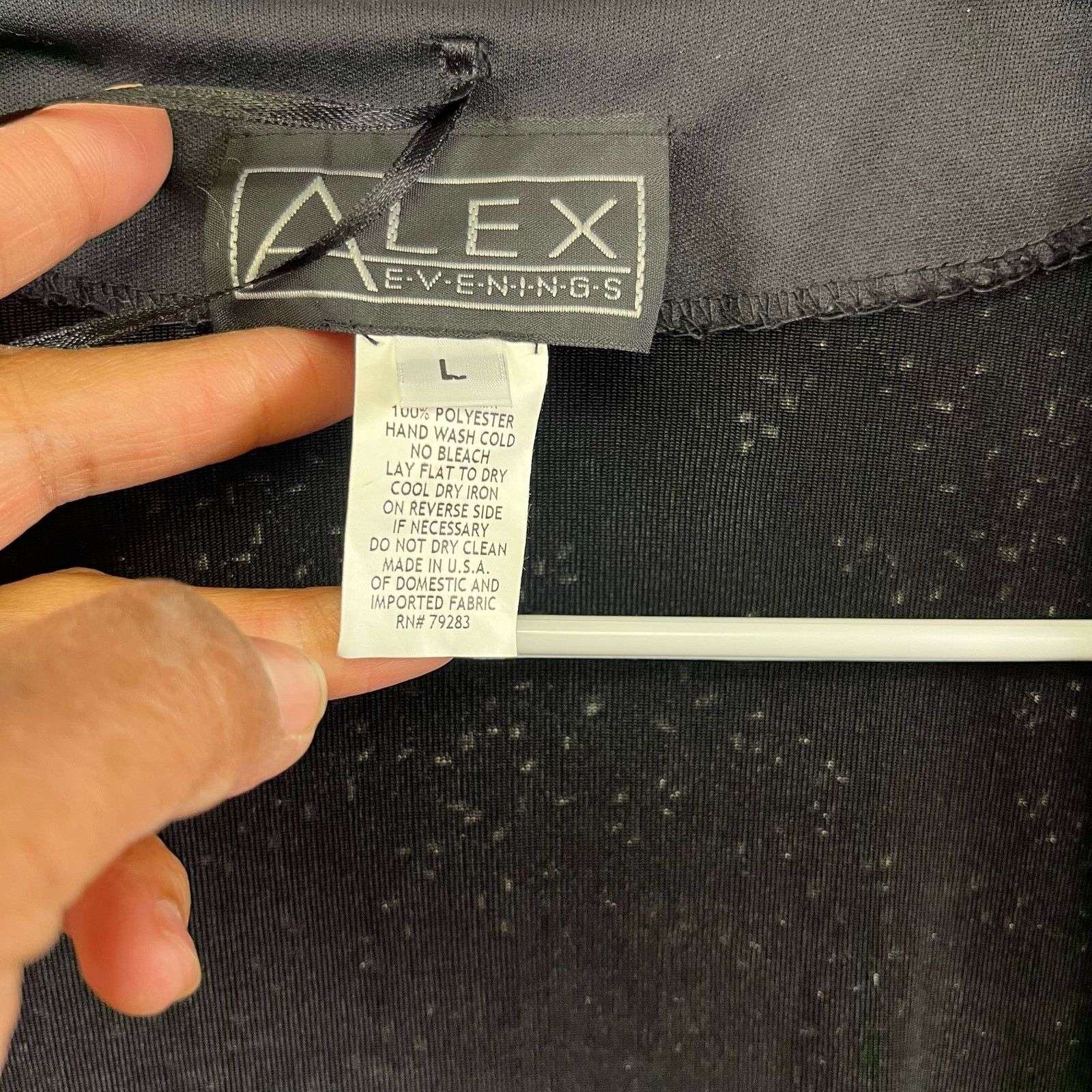 Alex Evenings Alex Evenings Glittery Embroidered Satin Trim Jacket Large Size L / US 10 / IT 46 - 7 Thumbnail