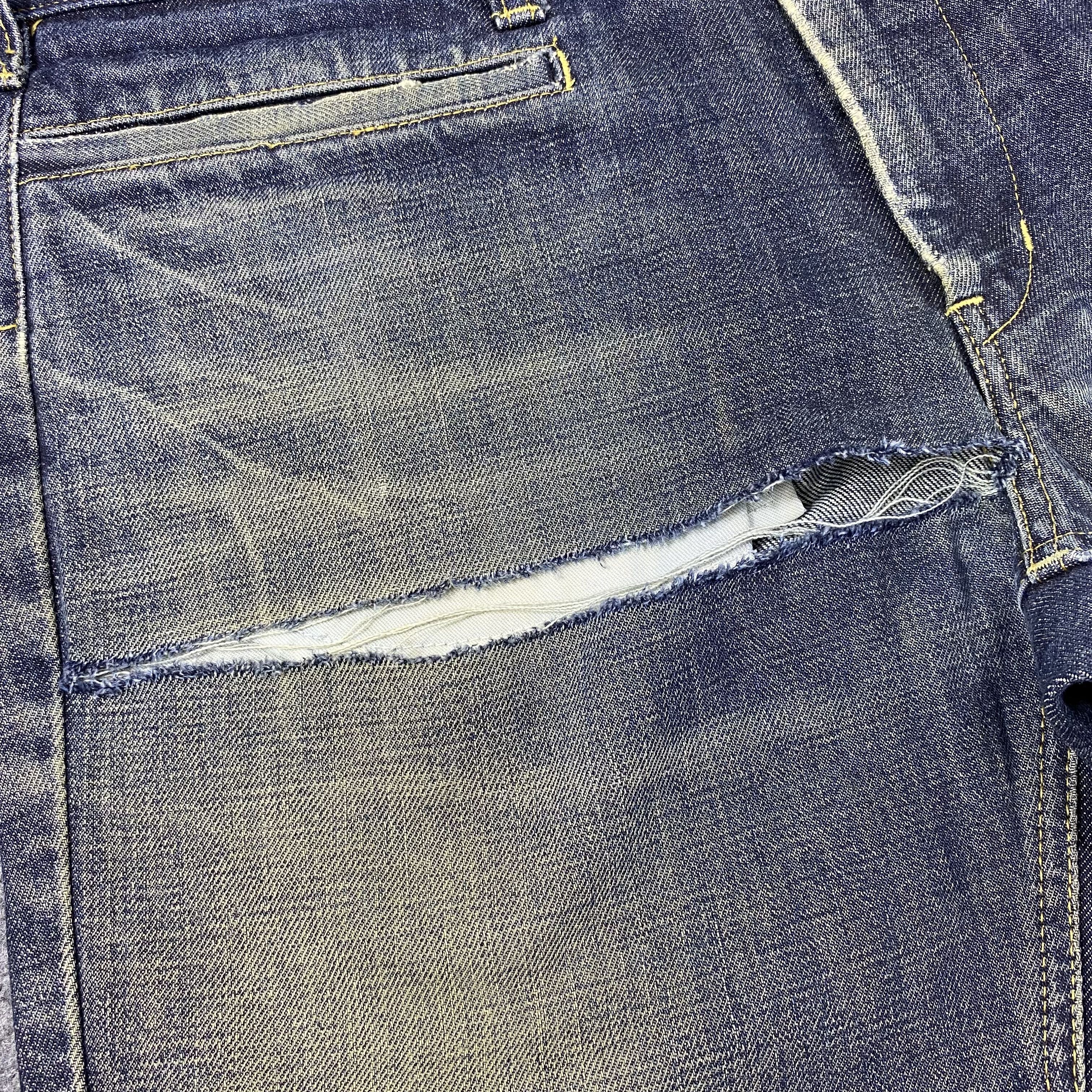 If Six Was Nine 2000s BARTACK JAPAN JEANS-J1151 Size US 36 / EU 52 - 7 Thumbnail