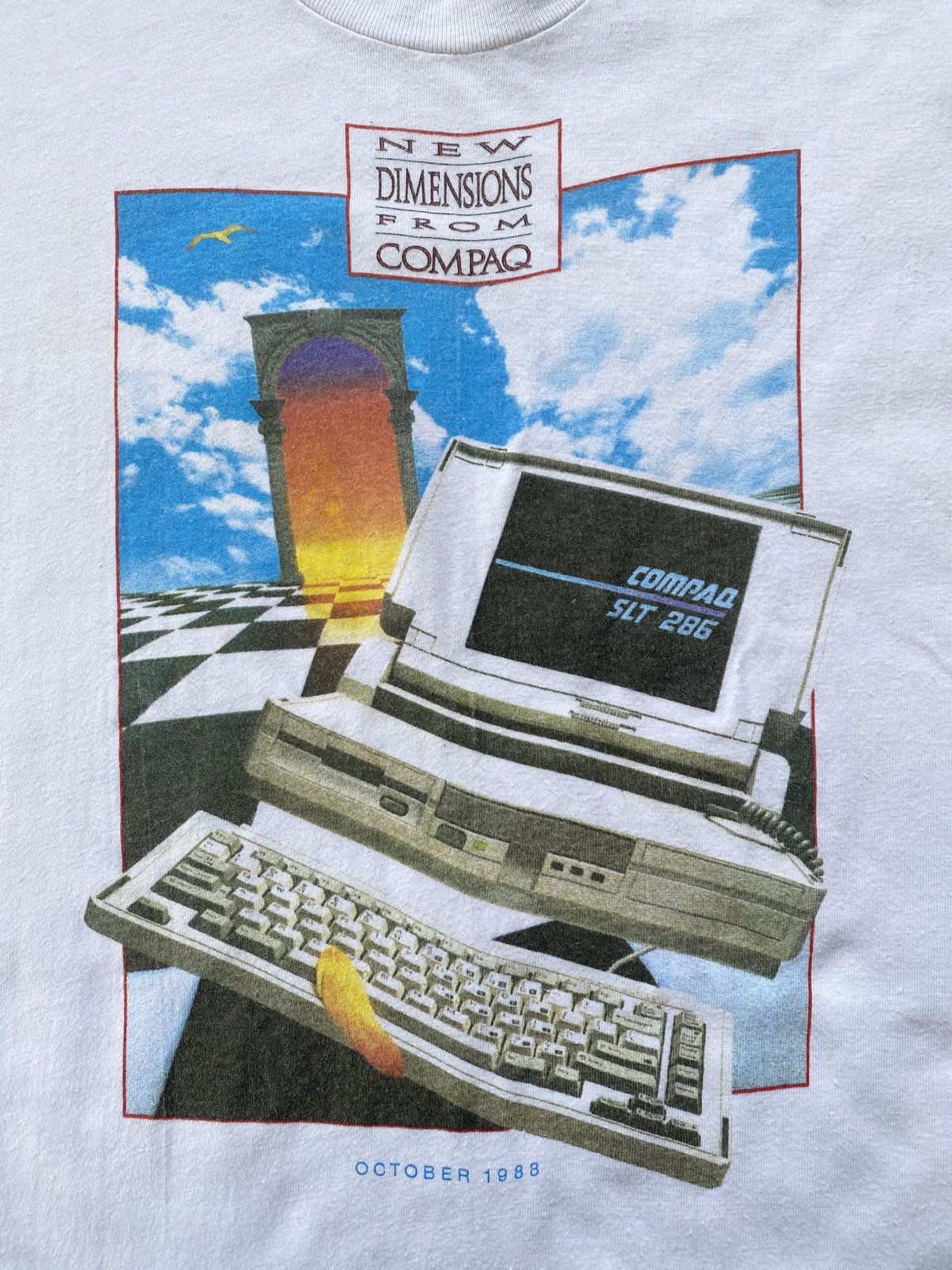 Vintage Vintage 80s Compaq “New Dimensions” Promo Tee Size US M / EU 48-50 / 2 - 4 Thumbnail