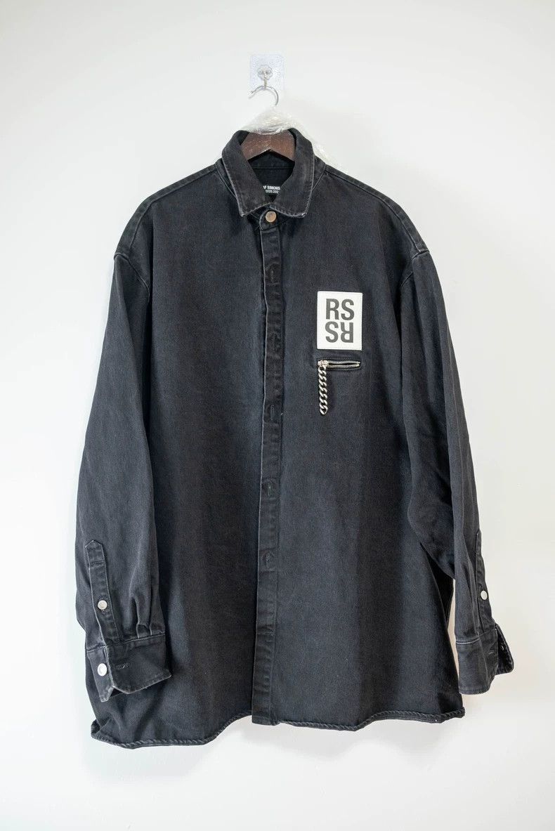 Raf Simons Big Fit Zipped Denim Shirt Size US M / EU 48-50 / 2 - 1 Thumbnail