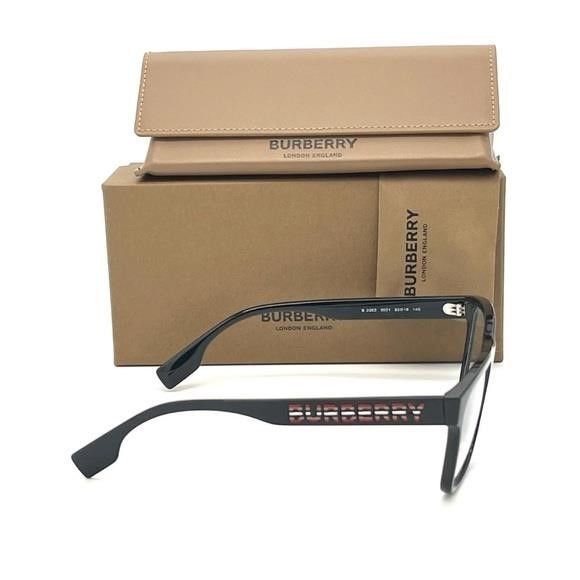 Burberry BURBERRY CARTER BE2353 3001 Black / Demo Lens 53mm Eyeglass Size ONE SIZE - 3 Thumbnail