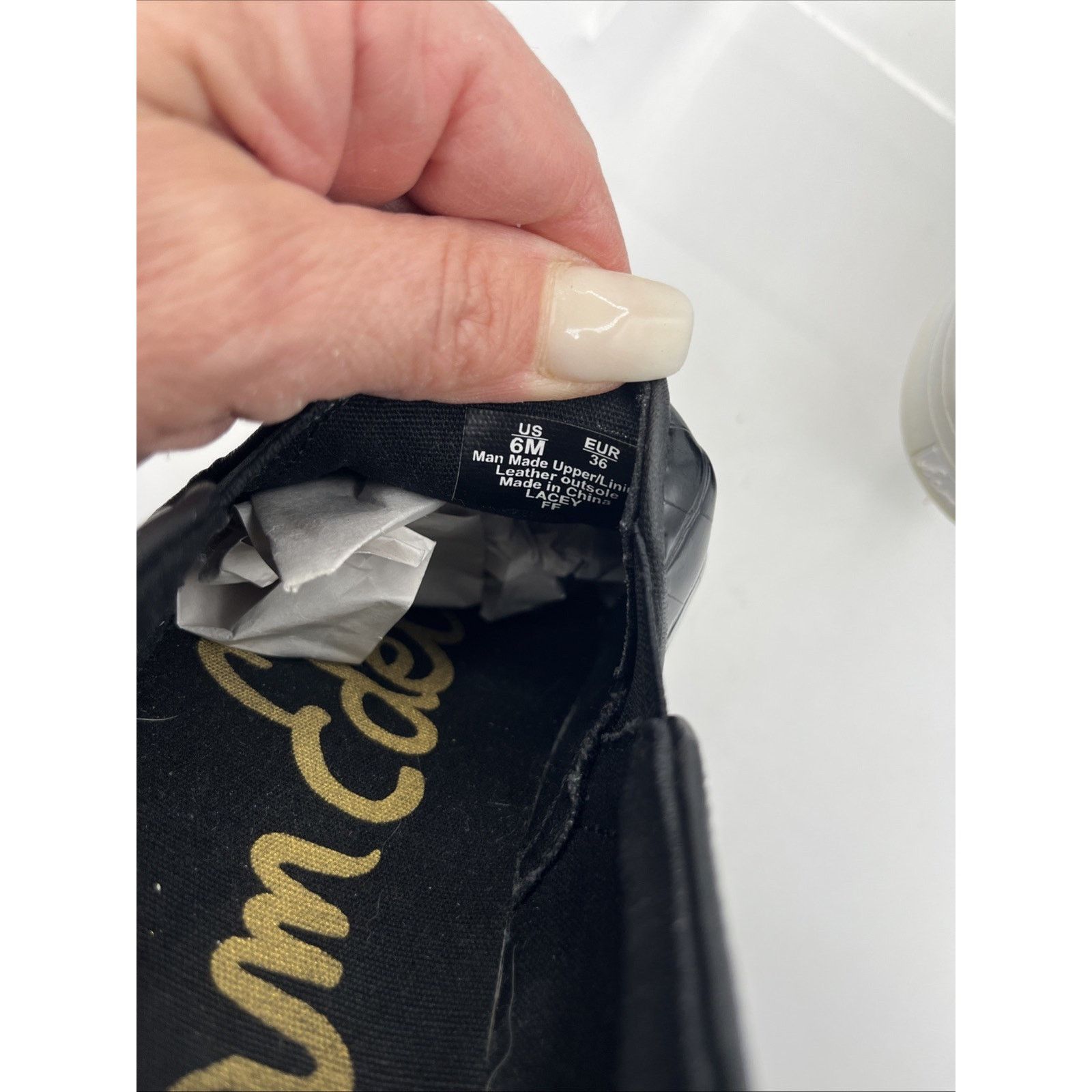 Sam Edelman Sam Edelman Sneakers Women's Size 6M Black Faux Leather Size US 6 / IT 36 - 10 Thumbnail