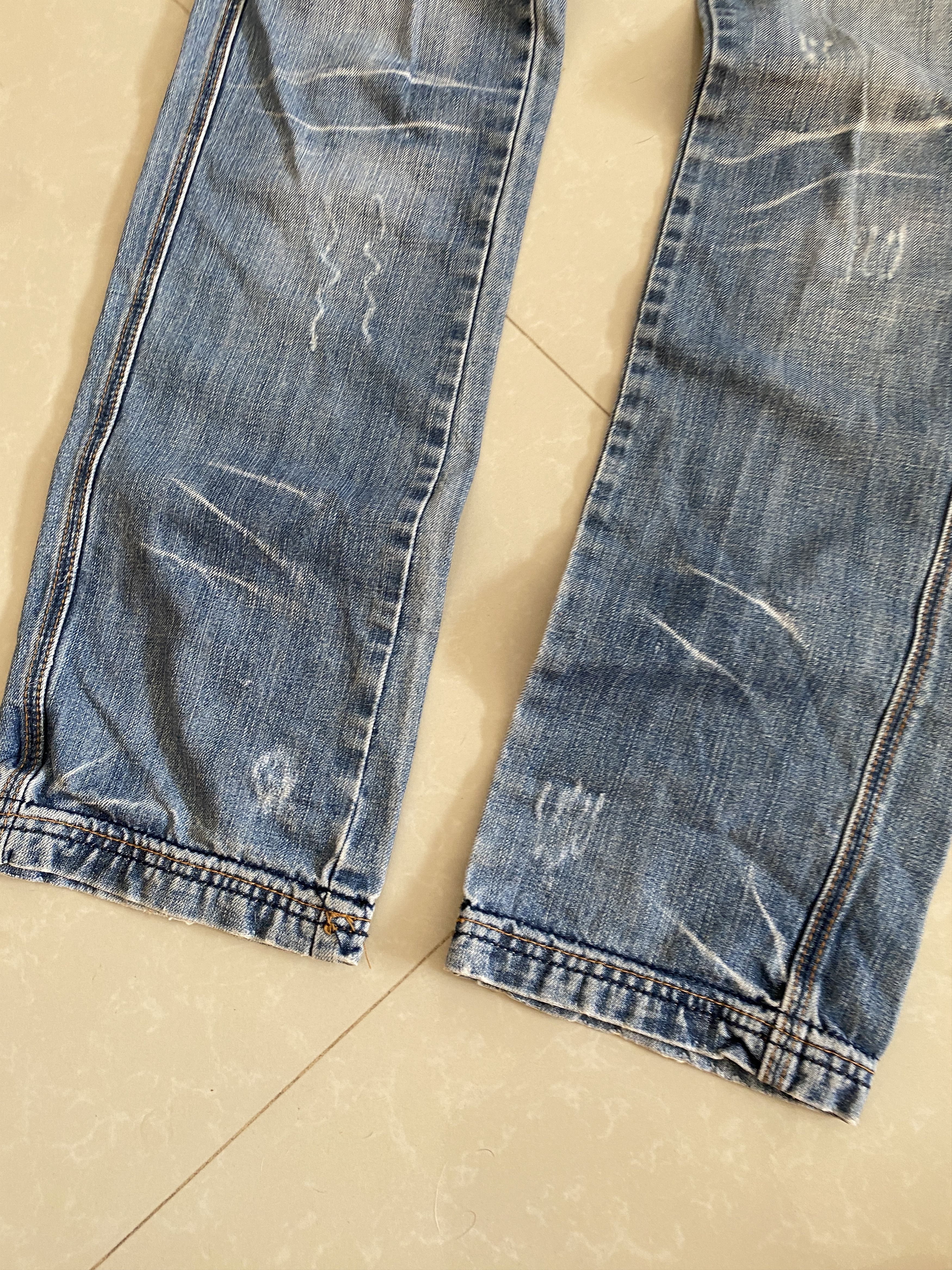 Japanese Brand Japanese Crazy Ed Hardy Style Distressed Washed Jeans Size US 32 / EU 48 - 7 Thumbnail