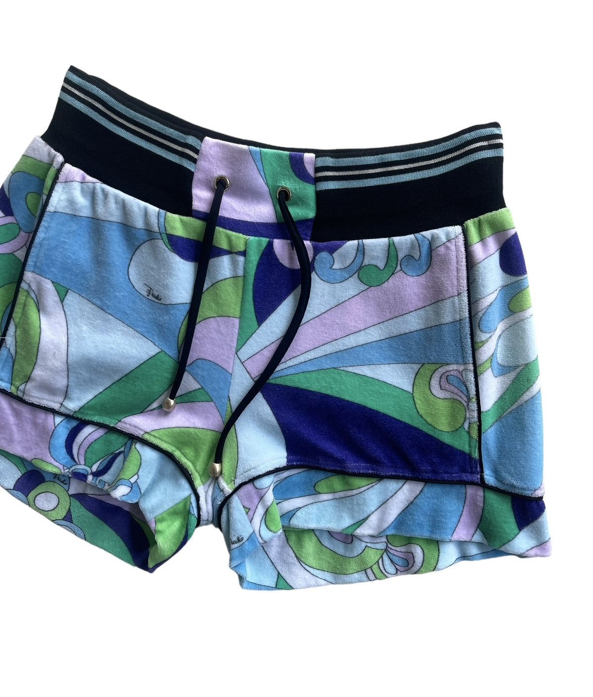 Emilio Pucci Emilio Pucci Velvet Women Shorts Size 26" / US 2 / IT 38 - 3 Thumbnail