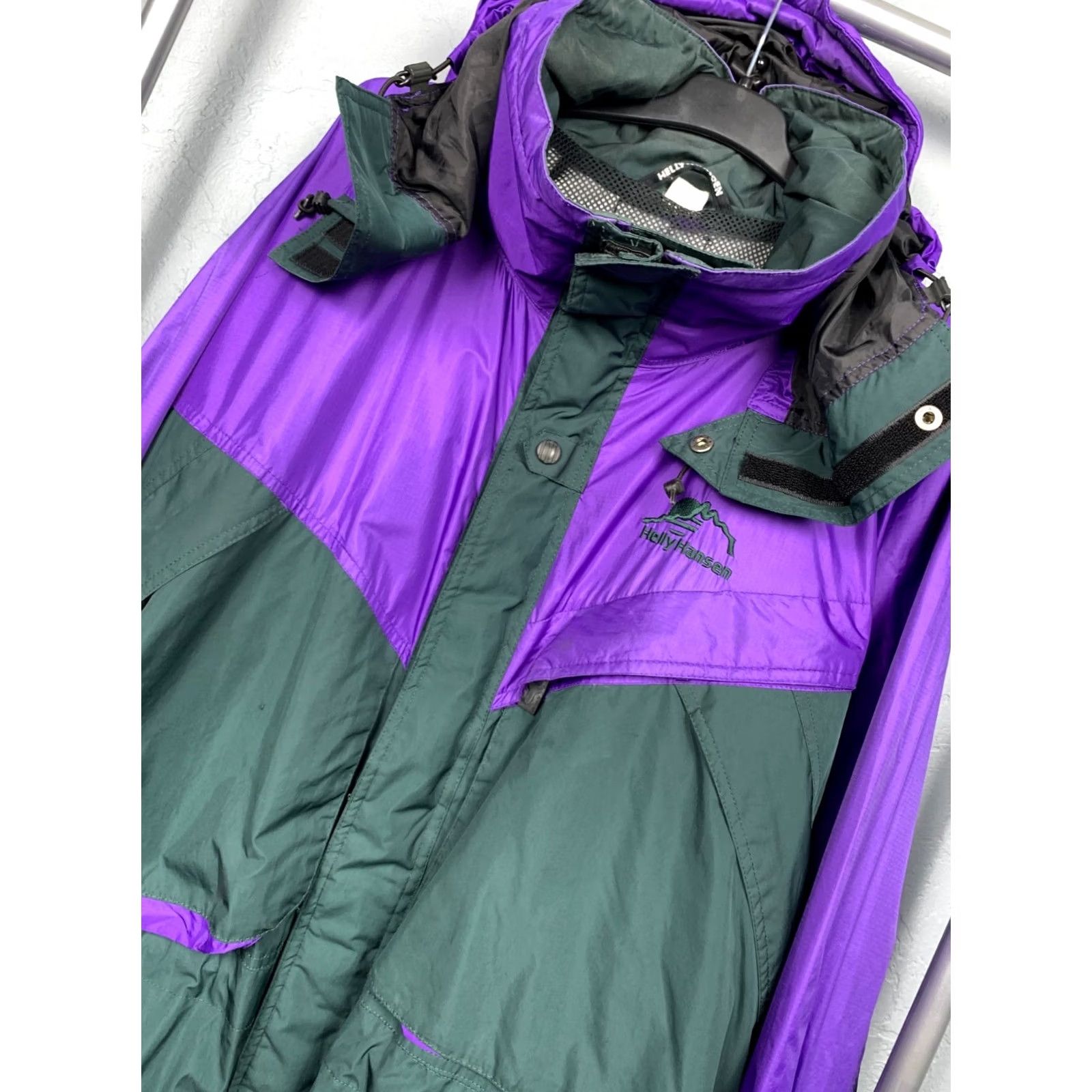 Helly Hansen Helly Hansen Windbreaker Jacket Mens XL Purple Vintage Size US XL / EU 56 / 4 - 2 Thumbnail