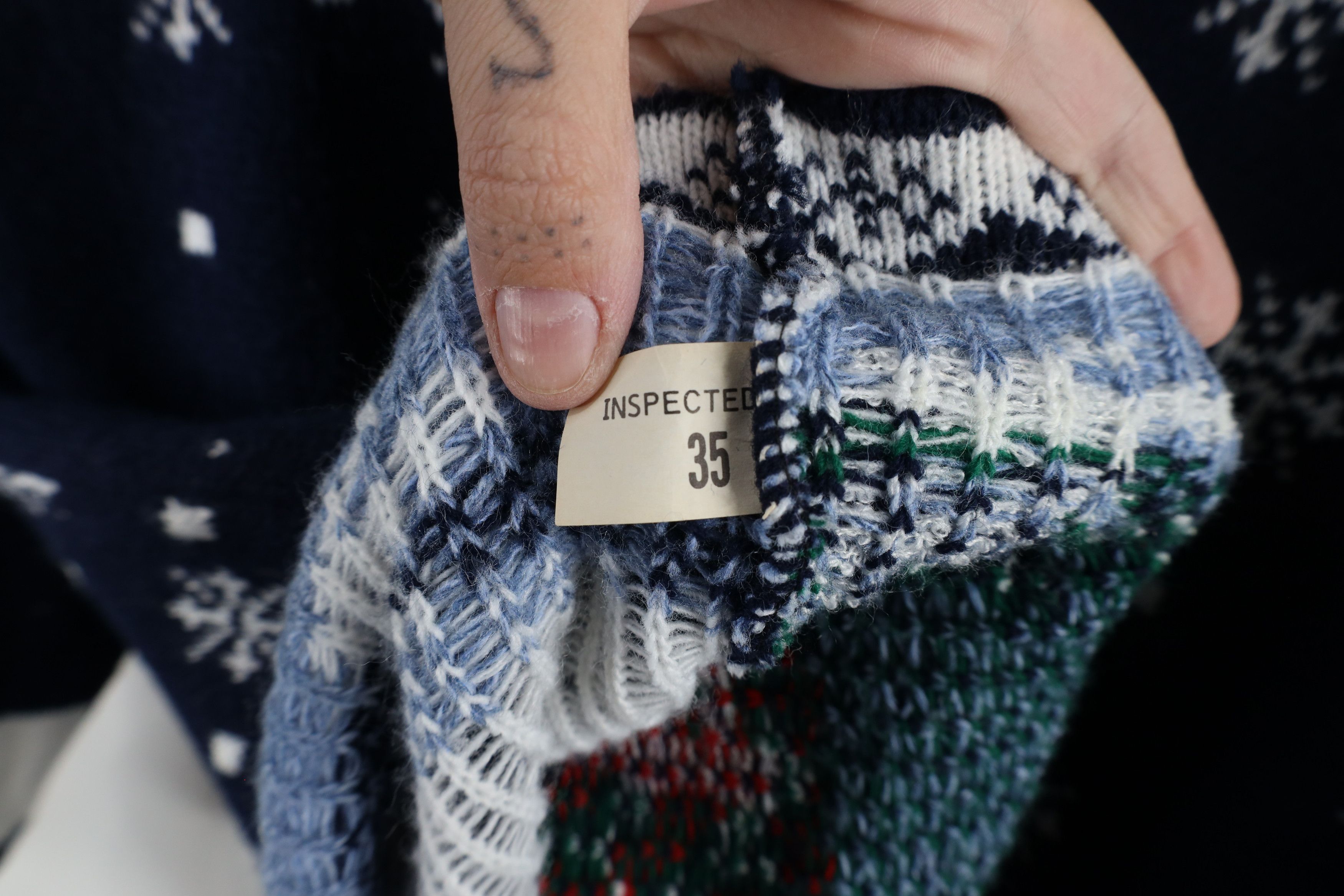 Vintage Vintage 90s Streetwear Christmas Snowman Knit Tunic Sweater Size L / US 10 / IT 46 - 7 Thumbnail