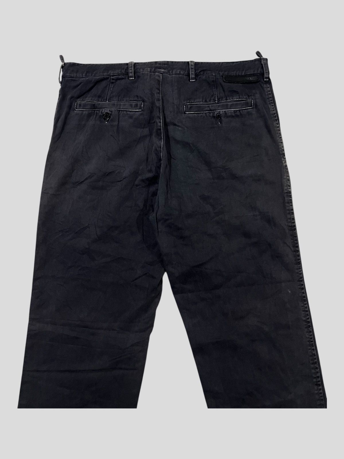 Prada Vintage Prada Milano Special Hook Faded Slate Trouser Khakis Size US 34 / EU 50 - 4 Thumbnail