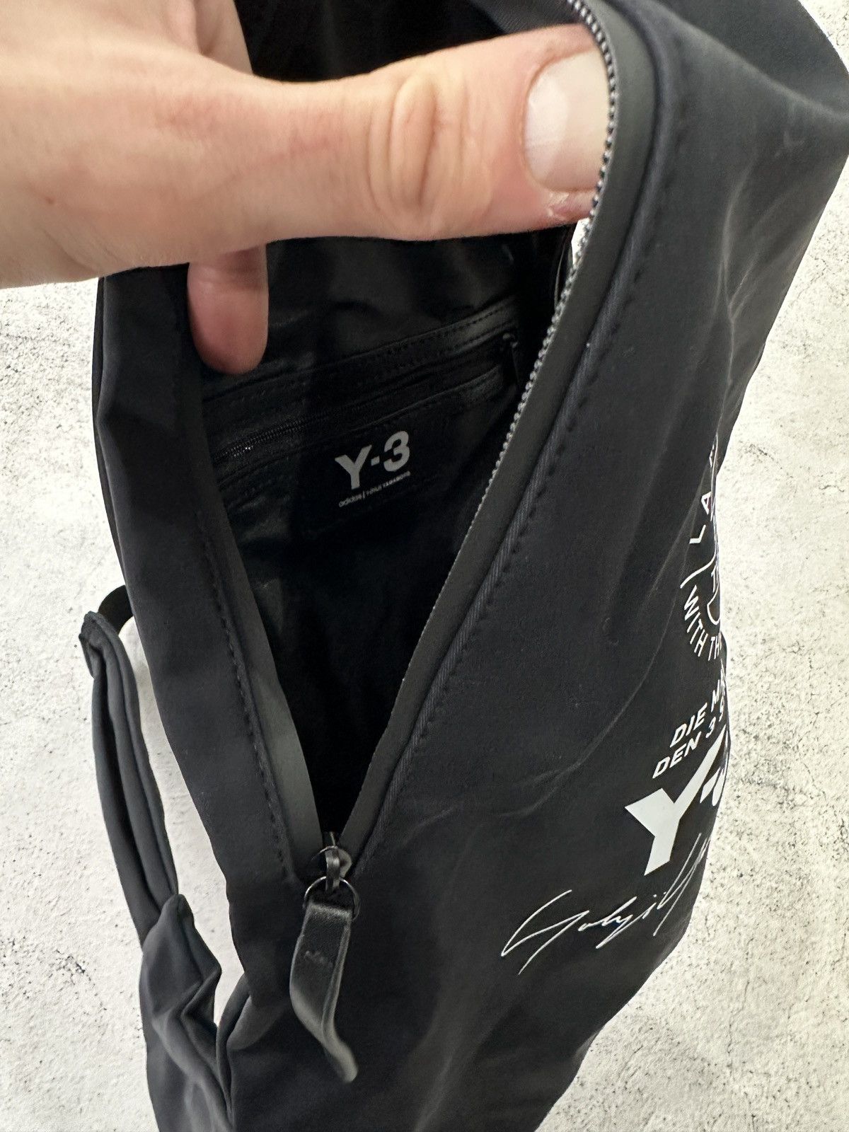 Japanese Brand Y-3 Yohji Yamamoto sling bag backpack crossbody Size ONE SIZE - 9 Thumbnail