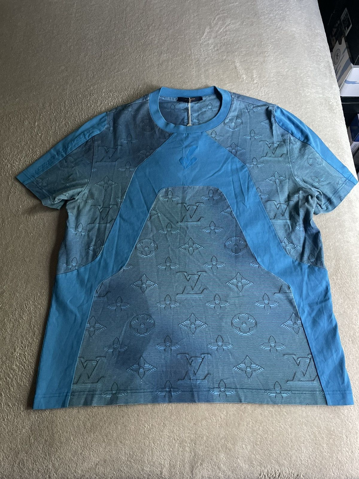 Louis Vuitton 2054 Blue Monogram T Shirt