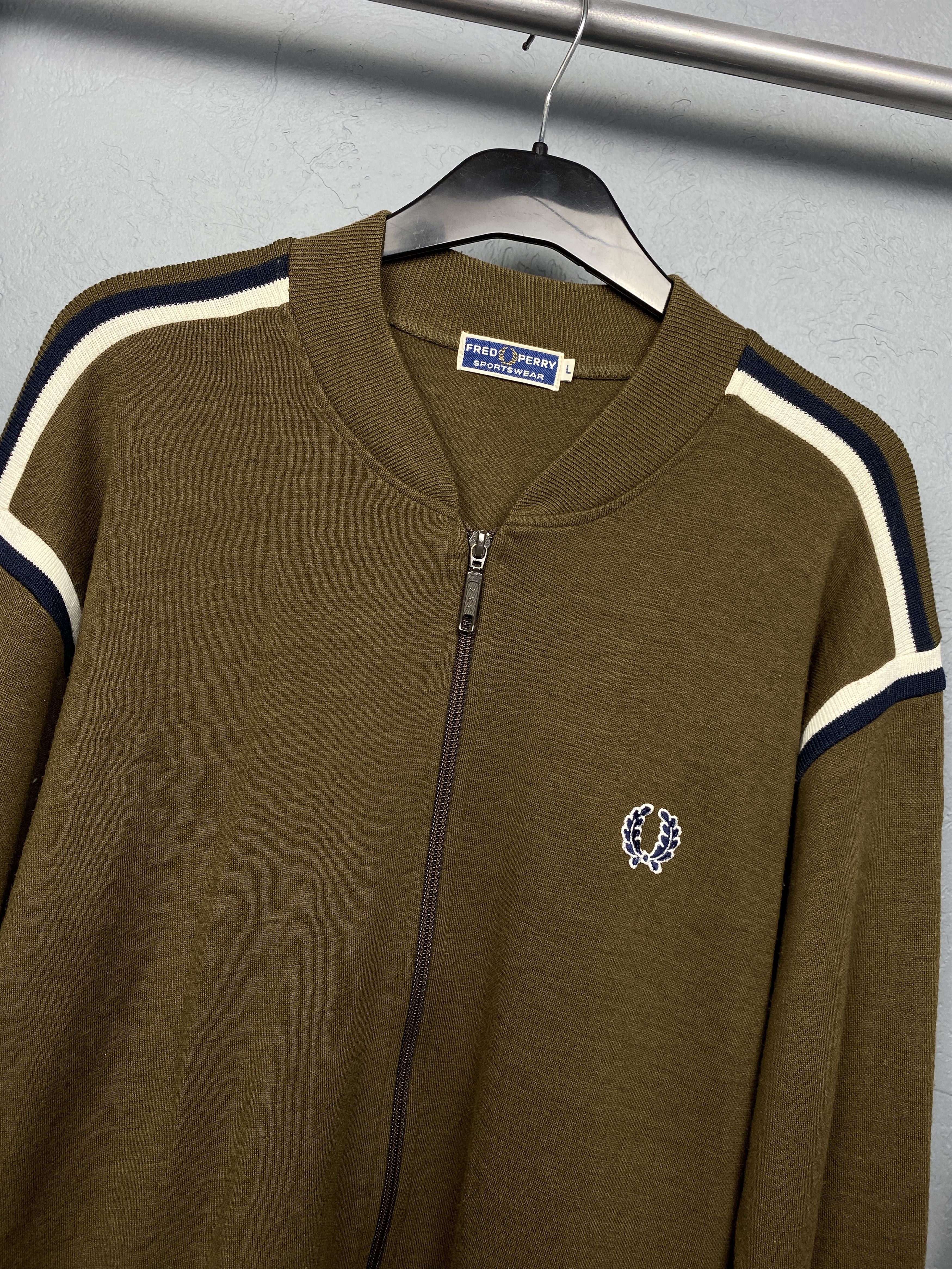 Fred Perry Fred Perry Vintage Mens Wool Bomber Jacket Size US L / EU 52-54 / 3 - 2 Thumbnail