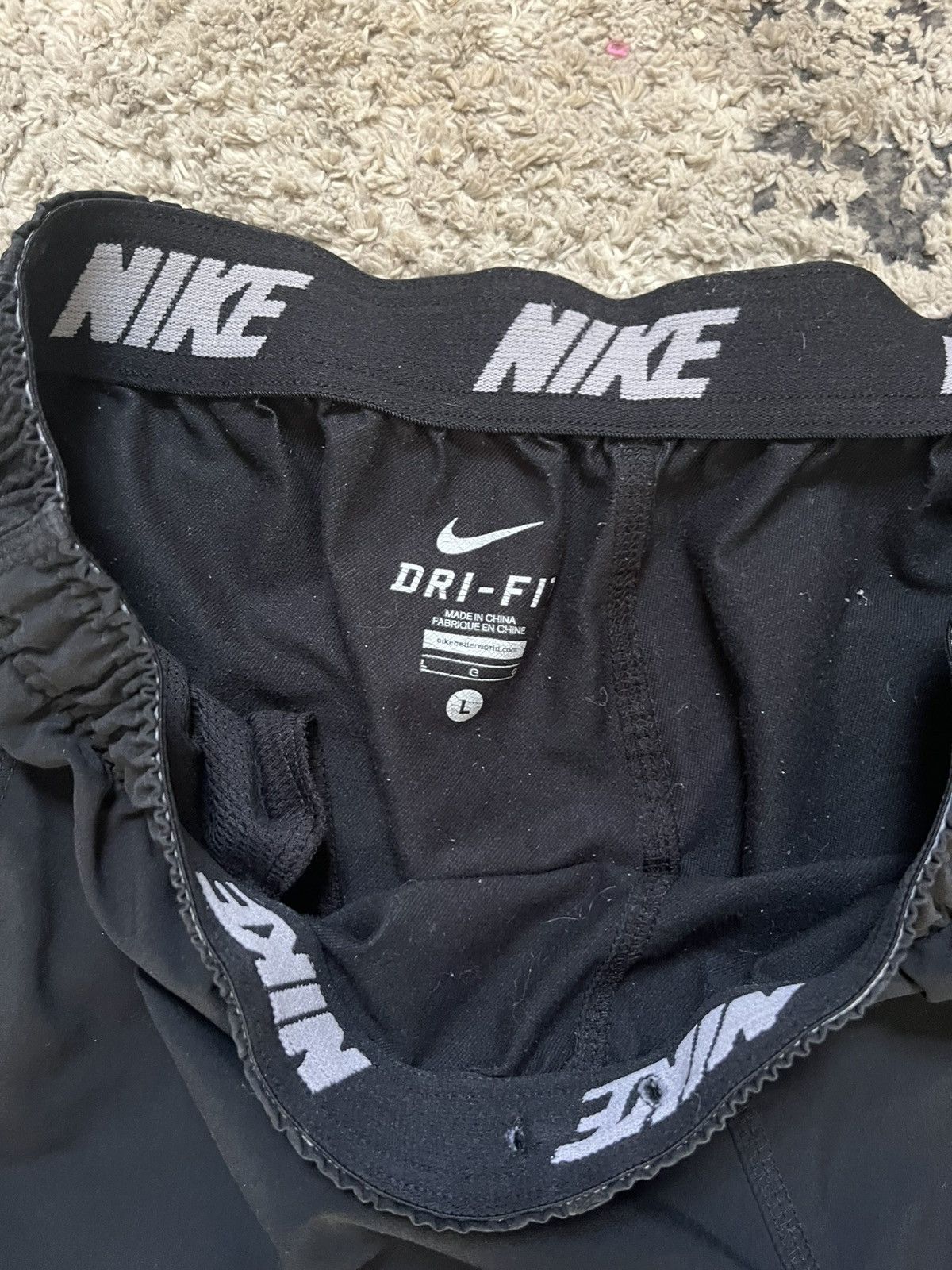 Nike × Vintage Nike Black Track Pants Size US 33 - 3 Thumbnail