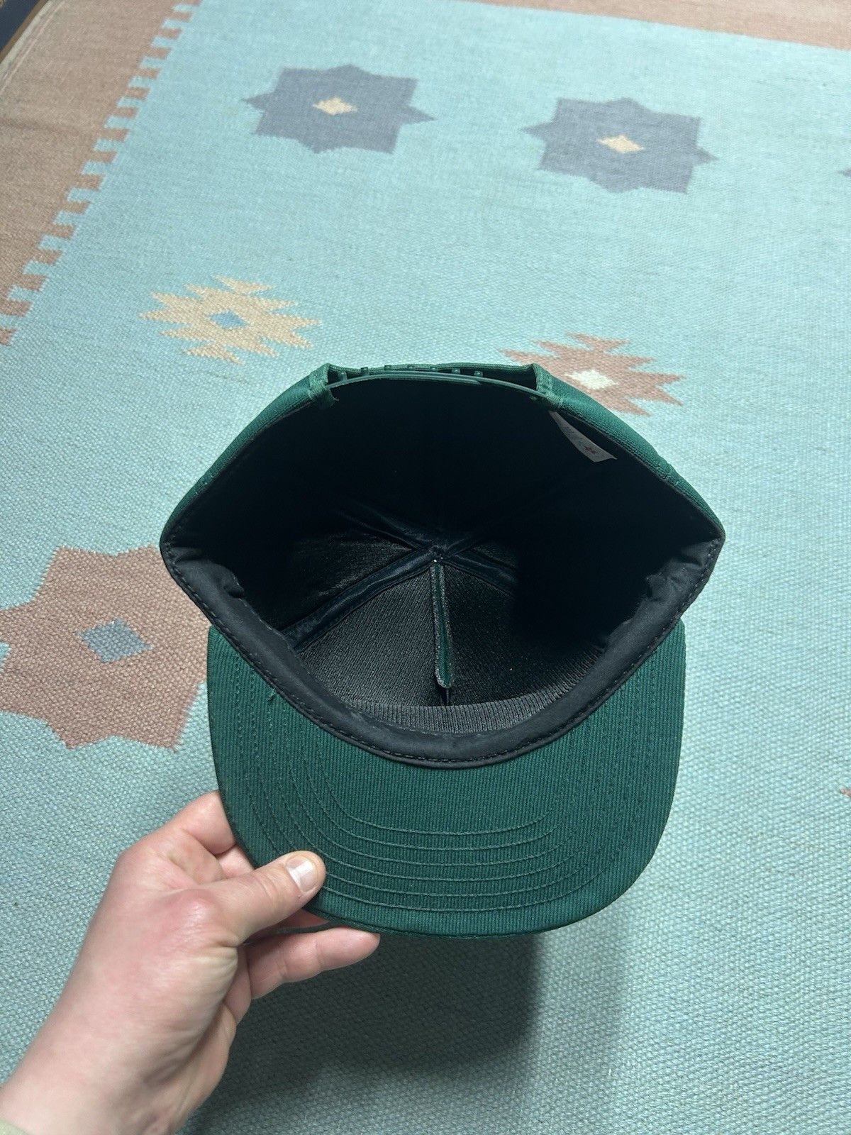 Vintage Vtg 80 snap hat Ittner bean & grain auburn Michigan farm USA Size ONE SIZE - 5 Thumbnail