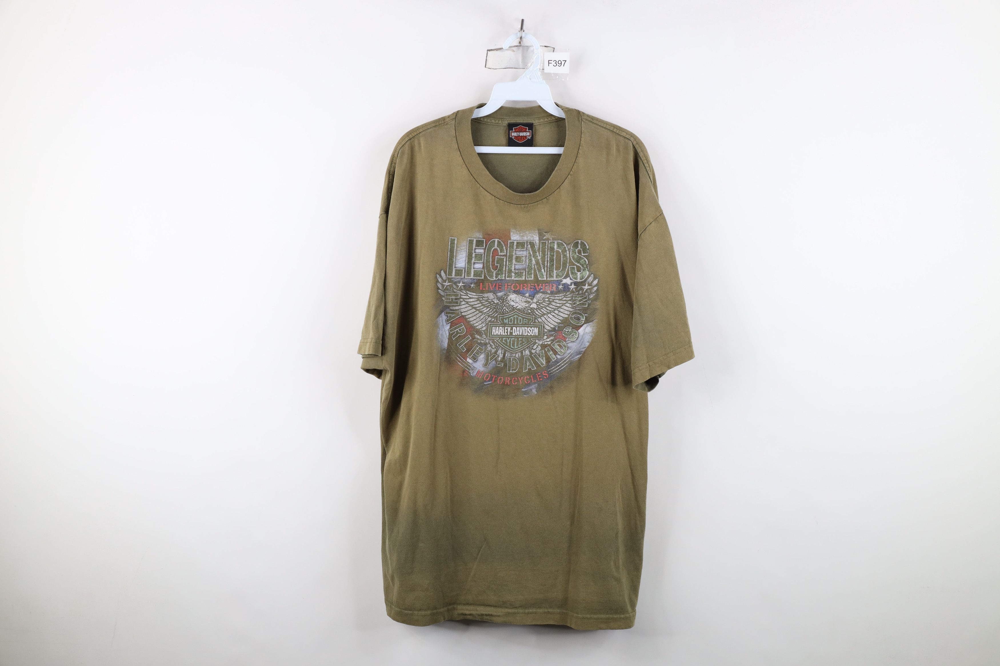 Harley Davidson Vintage Harley Davidson Spell Out Eagle Baltimore T-Shirt Size US XXL / EU 58 / 5 - 1 Thumbnail