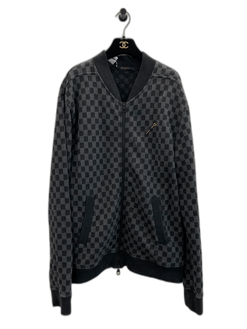 Louis Vuitton LV black checkered men's jacket Size US L / EU 52-54 / 3 - 1 Thumbnail
