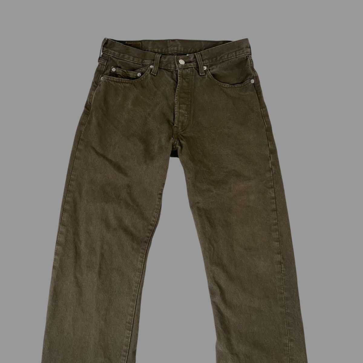 Levi's × Vintage Vintage Levi’s 501 over dyed green denim jeans Size US 31 - 3 Thumbnail